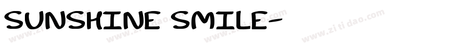 Sunshine Smile字体转换